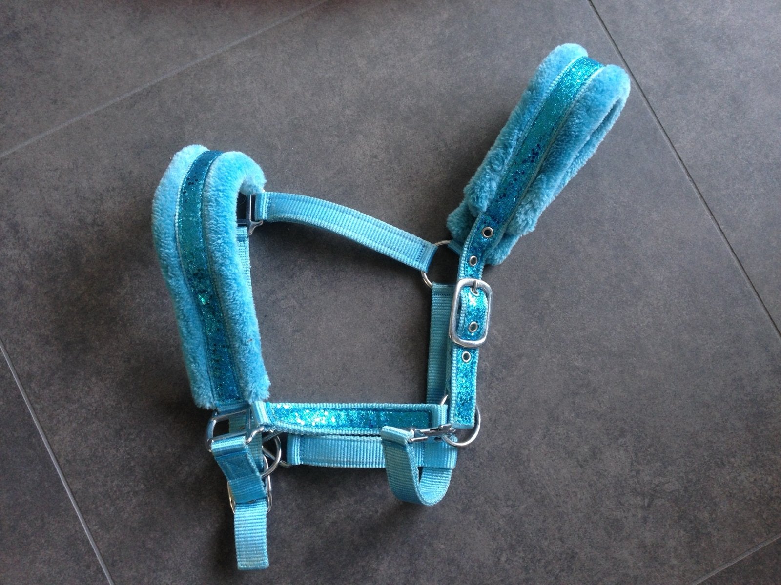 Halster Glitter Blauw | Maat Cob, Ophalen