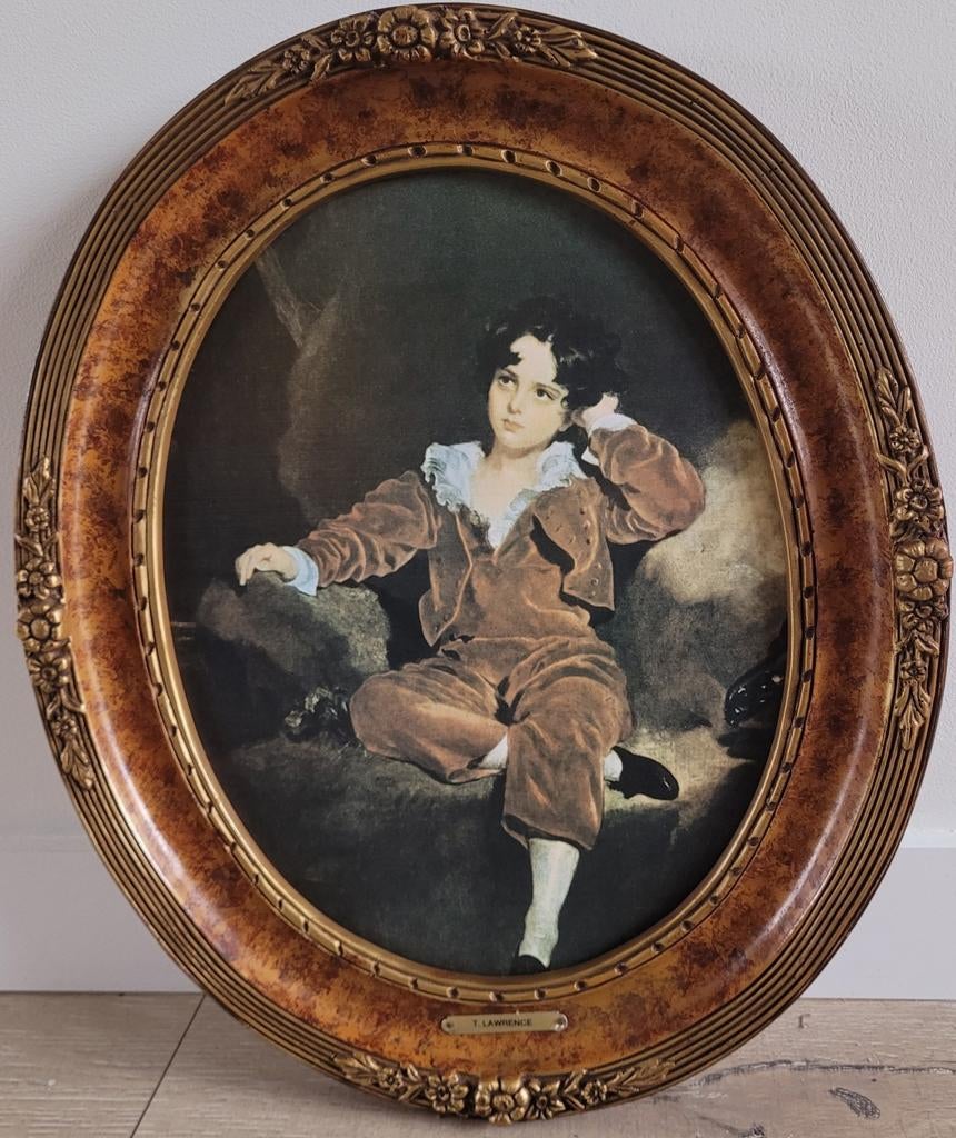 T. Lawrence ovale lijst, Antiek en Kunst, Ophalen of Verzenden