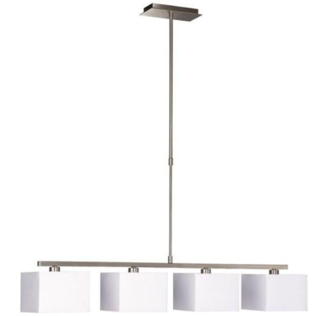 Massive tafel hanglamp wit/metaal, Ophalen of Verzenden, Nieuw, Metaal, 75 cm of meer