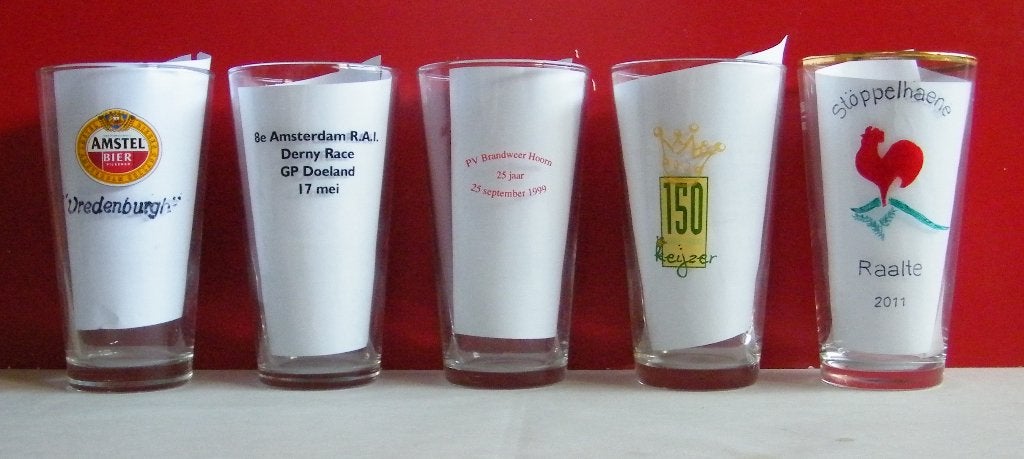 Amstel Bier Glazen -33-, Verzamelen, Biermerken, Ophalen, Zo goed als nieuw, Glas of Glazen, Amstel