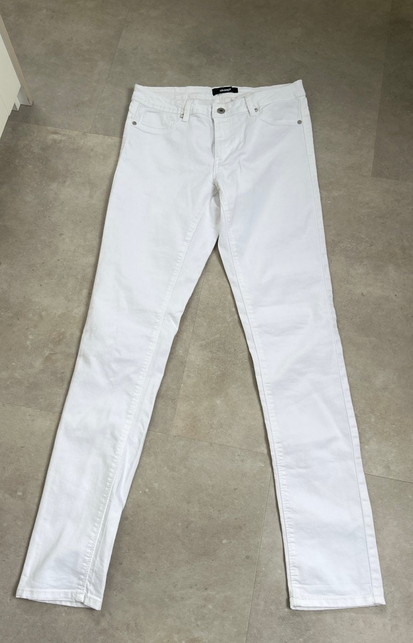 Witte Superstretch Skinny Spijkerbroek Maat M, Ophalen of Verzenden, Zo goed als nieuw, Wit, W30 - W32 (confectie 38/40)