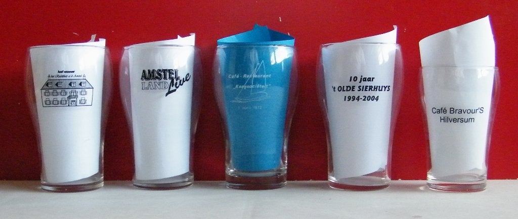 Amstel Bier Glazen -34-, Verzamelen, Biermerken, Ophalen, Zo goed als nieuw, Glas of Glazen, Amstel