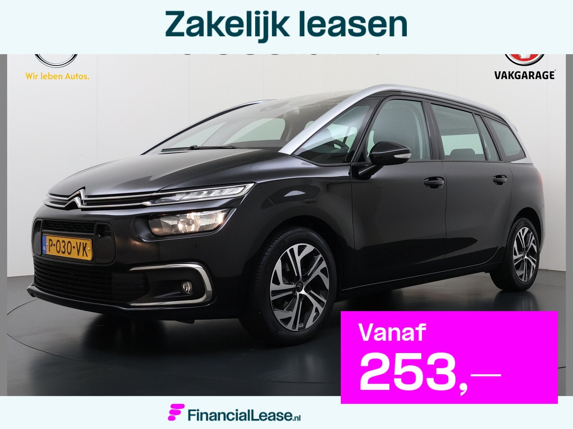 Citroën Grand C4 Spacetourer 131PK 7-Persoons Trekhaak Pano, Voorwielaandrijving, Dealer onderhouden, Stof, Gebruikt