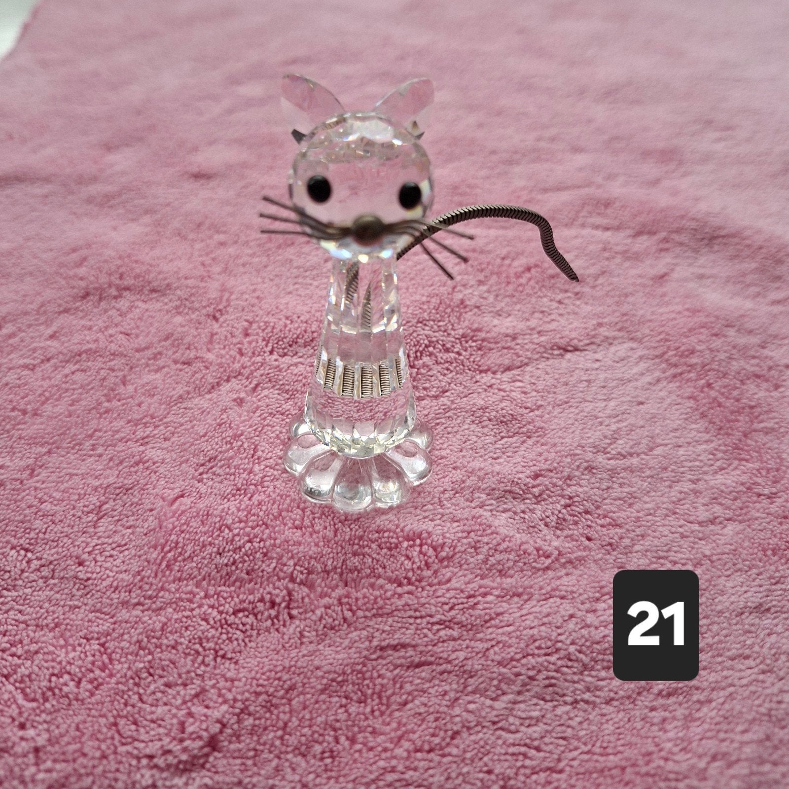 Kat/Poes, Verzamelen, Swarovski, Ophalen of Verzenden, Zo goed als nieuw, Figuurtje