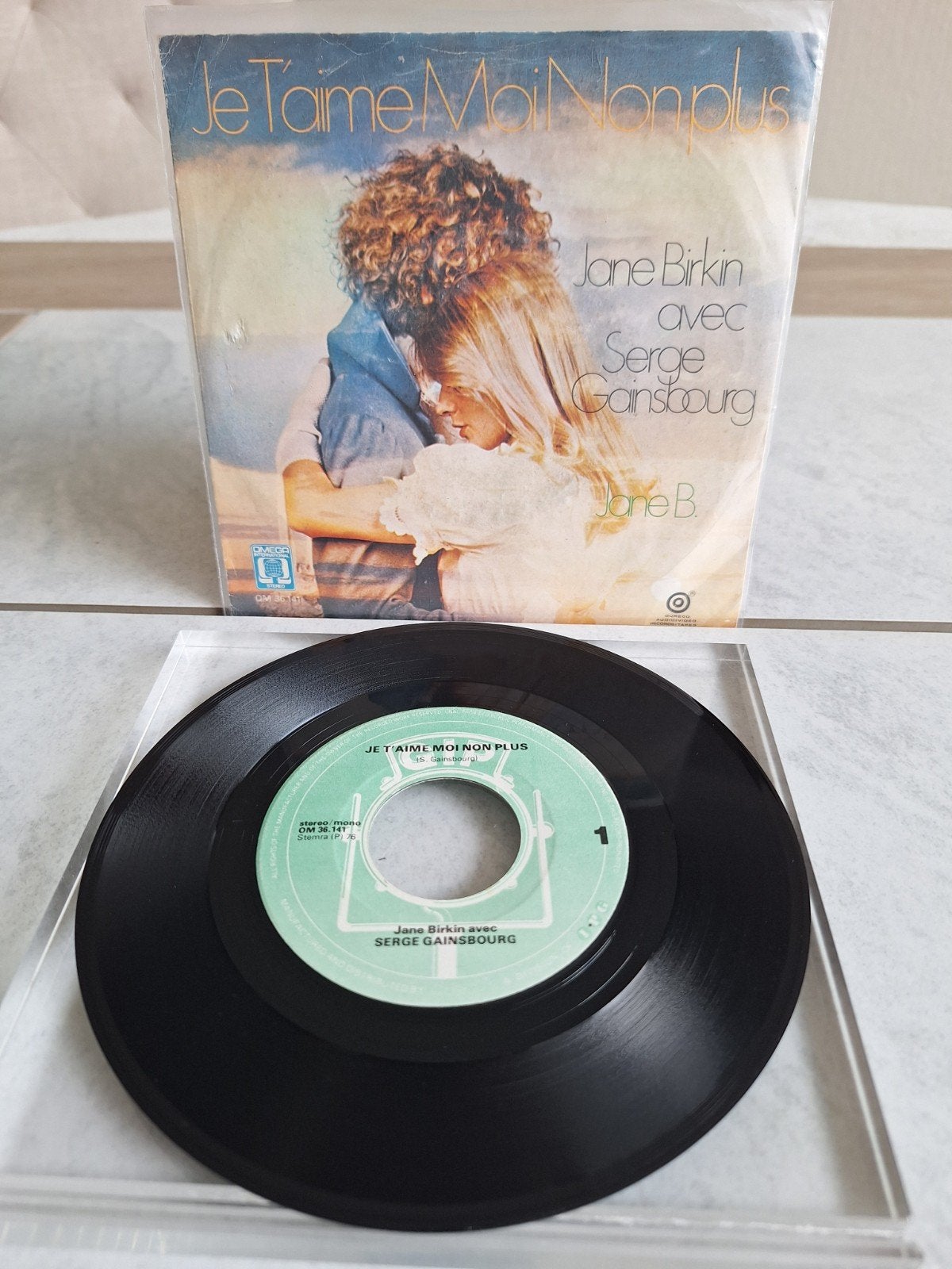 Single van  JANE BIRKIN  // JE TAIME MOI NON PLUS ..uit 1976, Ophalen of Verzenden, Gebruikt, Overige formaten