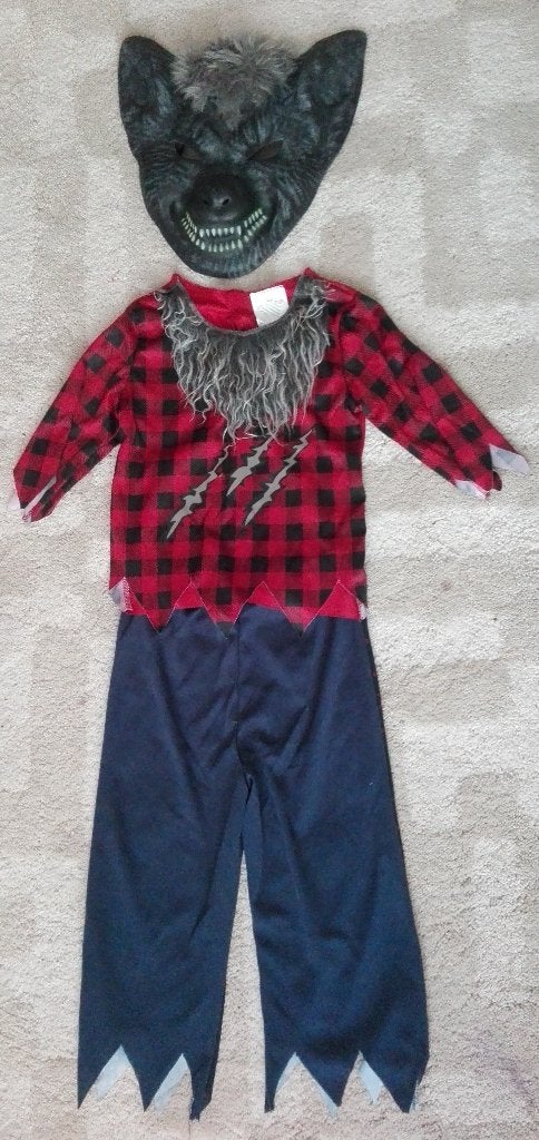 3 delig Weerwolf outfit mt 128, Ophalen of Verzenden, Nieuw, 122 t/m 128, Meisje
