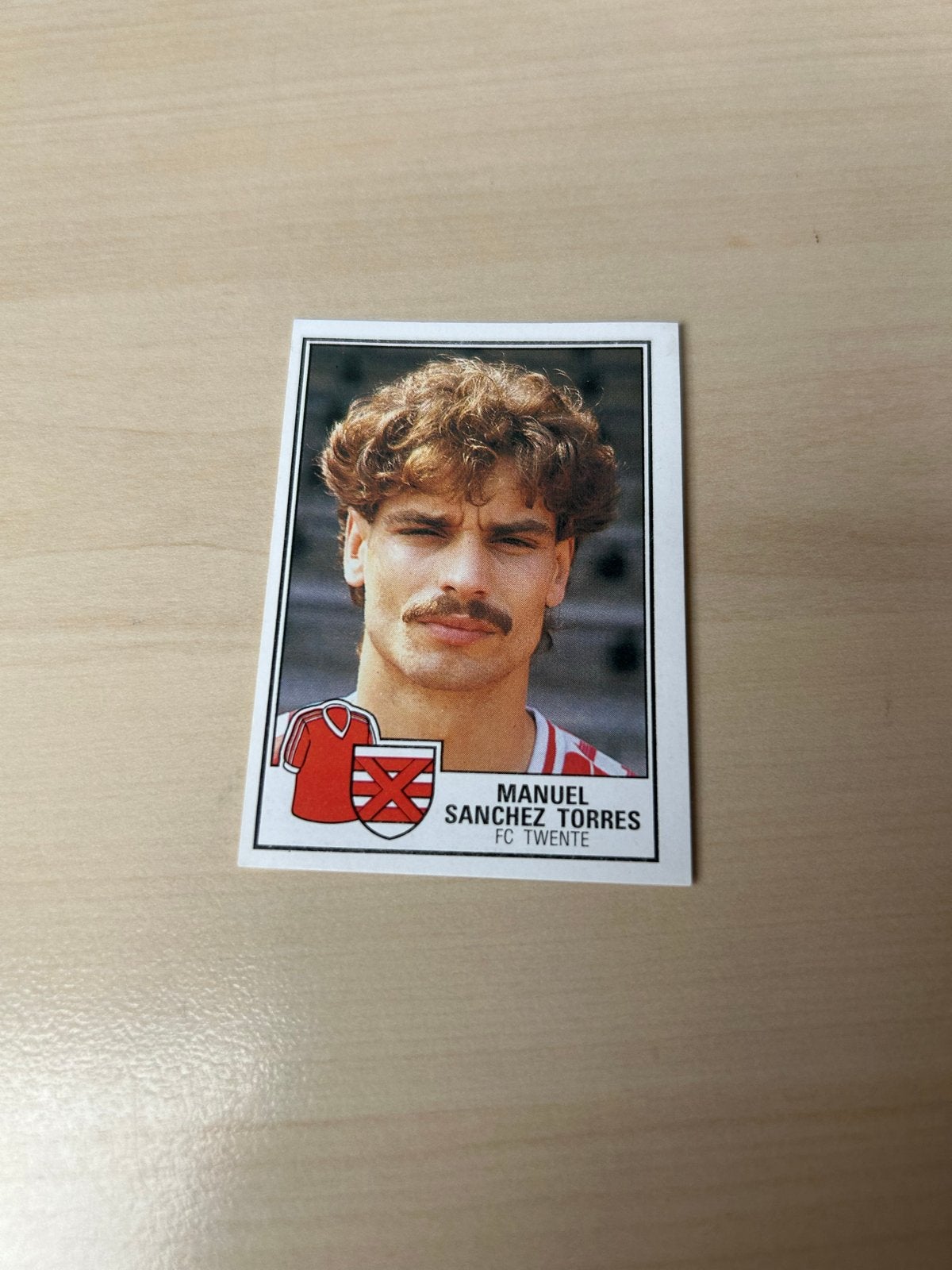 Panini Voetbal 85 - Manuel Sanchez Torres FC Twente, Ophalen of Verzenden, Zo goed als nieuw, Sticker