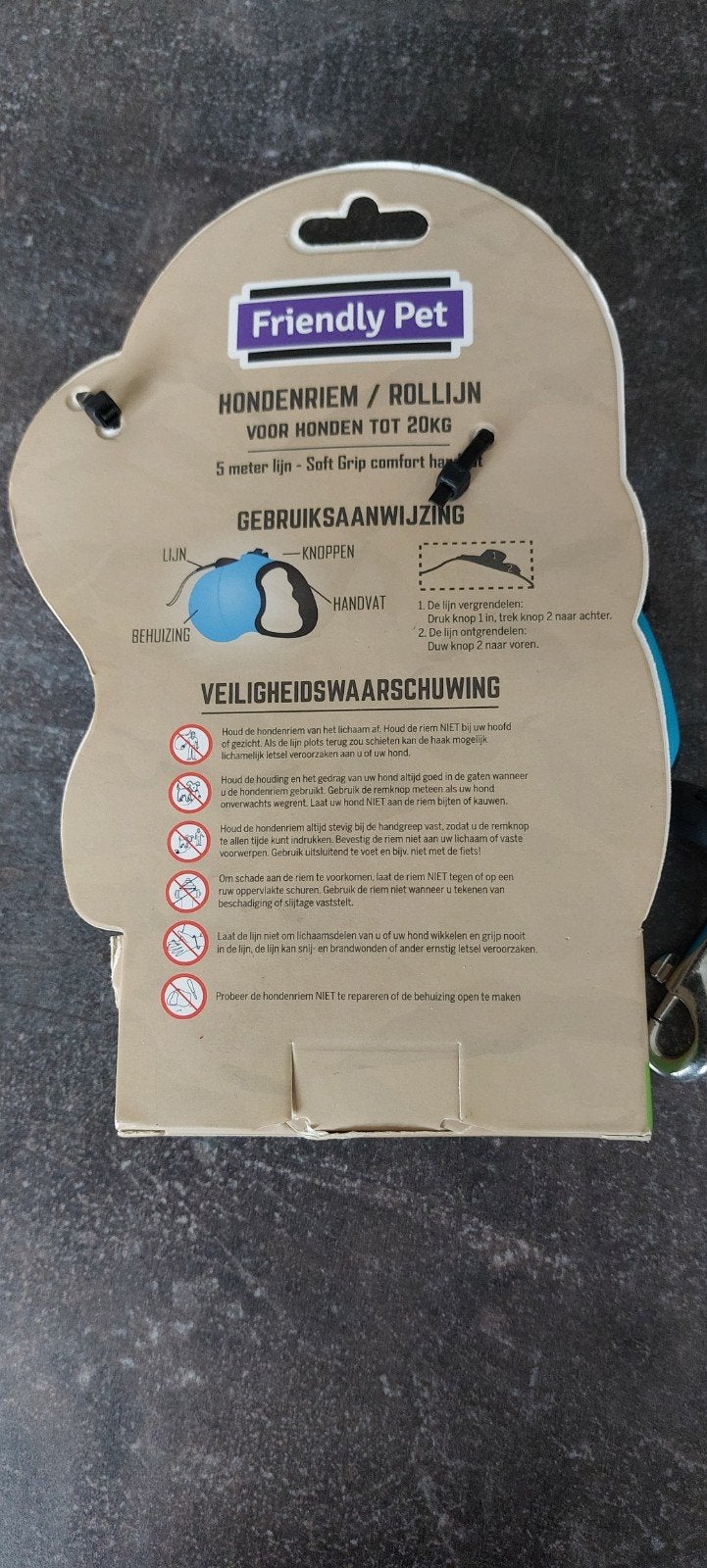 Hondenriem / rollijn 5 meter, Ophalen of Verzenden, Nieuw