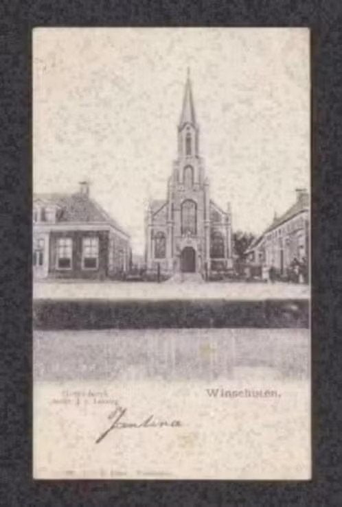 Winschoten Gereformeerde Kerk 1905., Ophalen of Verzenden, Voor 1920, Gelopen, Groningen