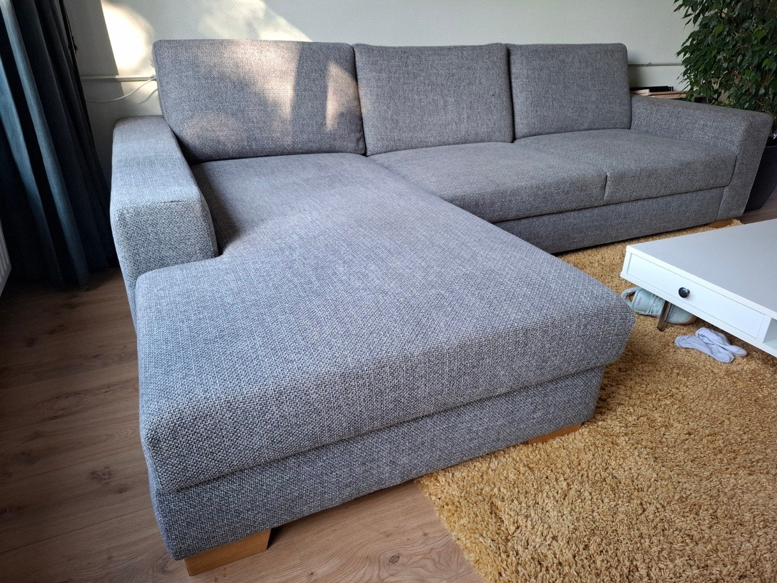 Ikea Sörvallen 3 zitsbank met chaise longue, Ophalen, Gebruikt, Stof