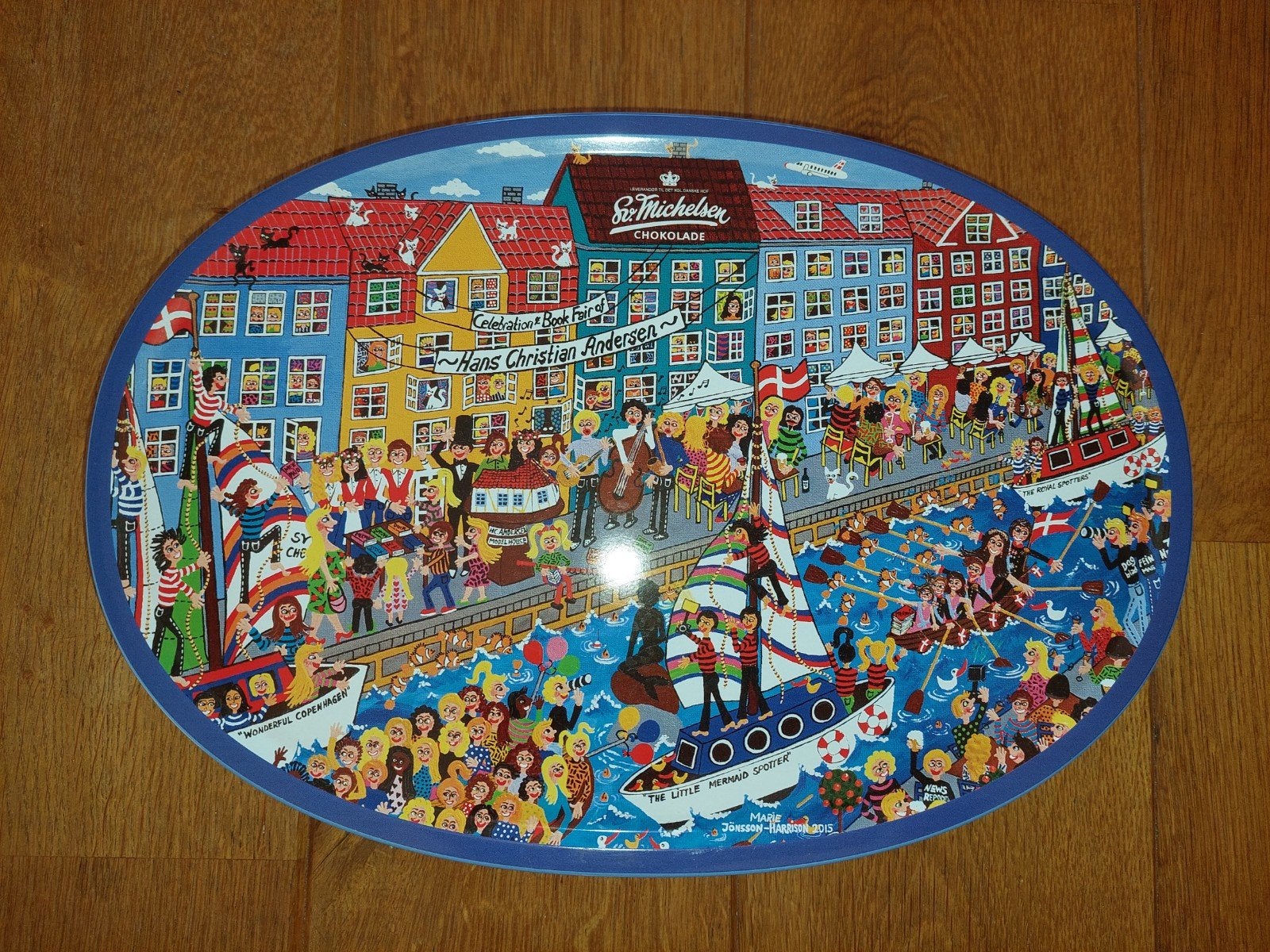 Prachtig ovaal blik Hans Christian Andersen Michelsen choco, Verzamelen, Ophalen of Verzenden, Zo goed als nieuw, Overige, Overige merken