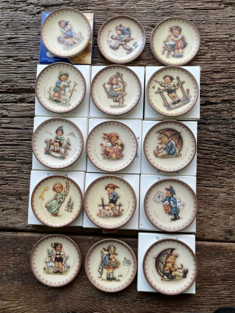 Goebel M.J. Hummel Miniatuur Wandborden Collectie, Ophalen of Verzenden