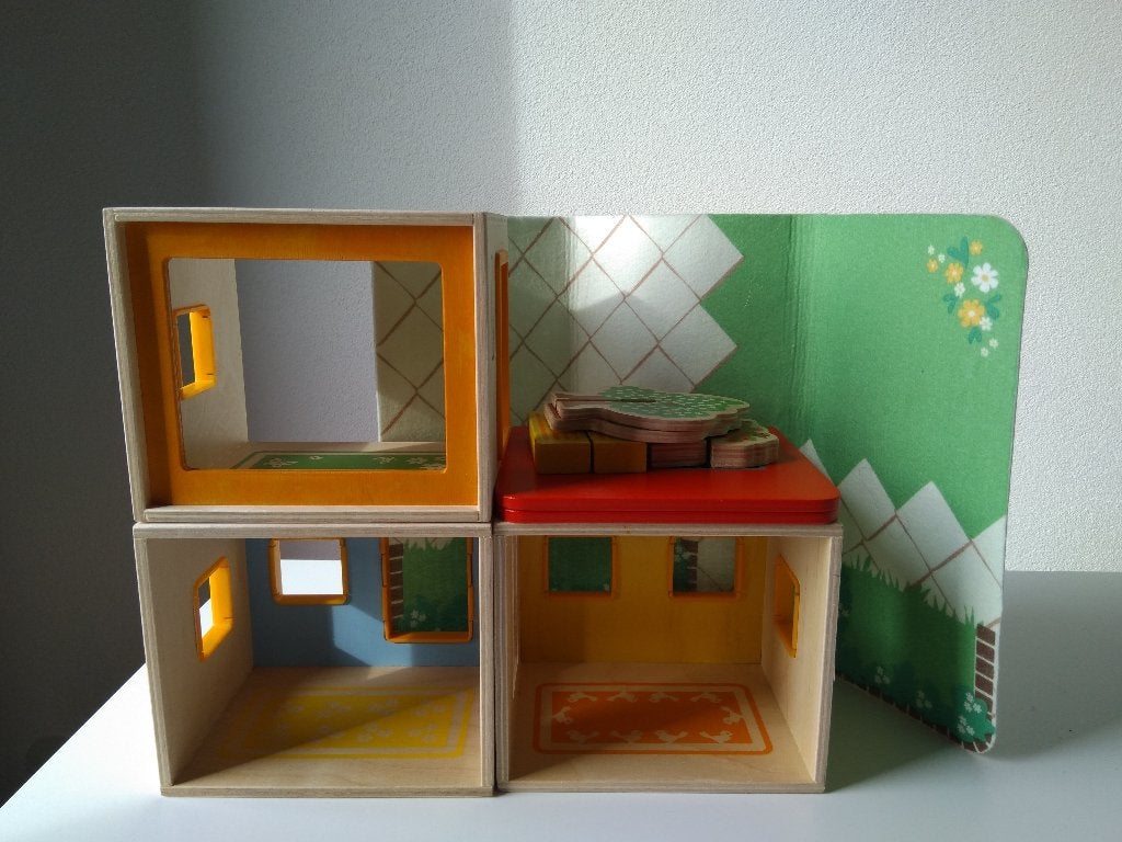 Hape poppenhuis, poppenflat, Ophalen of Verzenden, Zo goed als nieuw, Overige typen