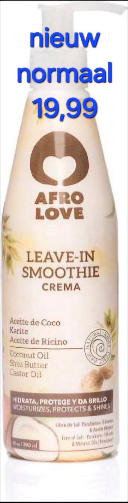 Afro Love Leave-In Smoothie Crema - Nieuw, Ophalen of Verzenden, Nieuw, Haarverzorger of -hersteller