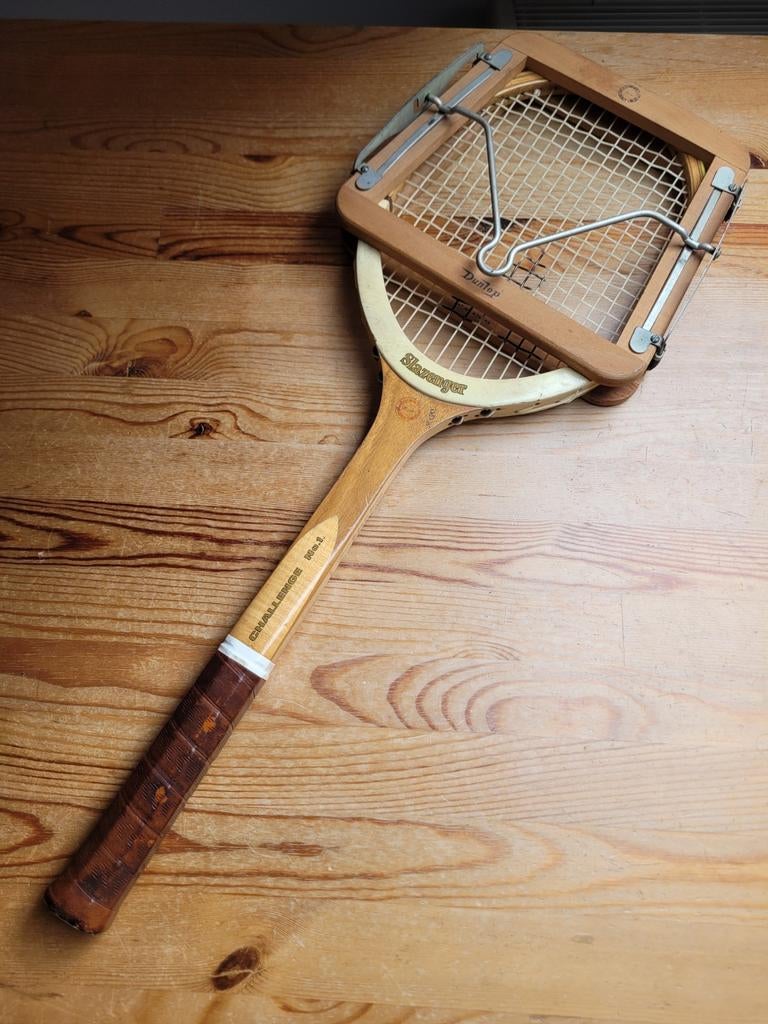 Vintage Tennisracket Slazenger met spanframe, Ophalen of Verzenden, Racket, Overige merken