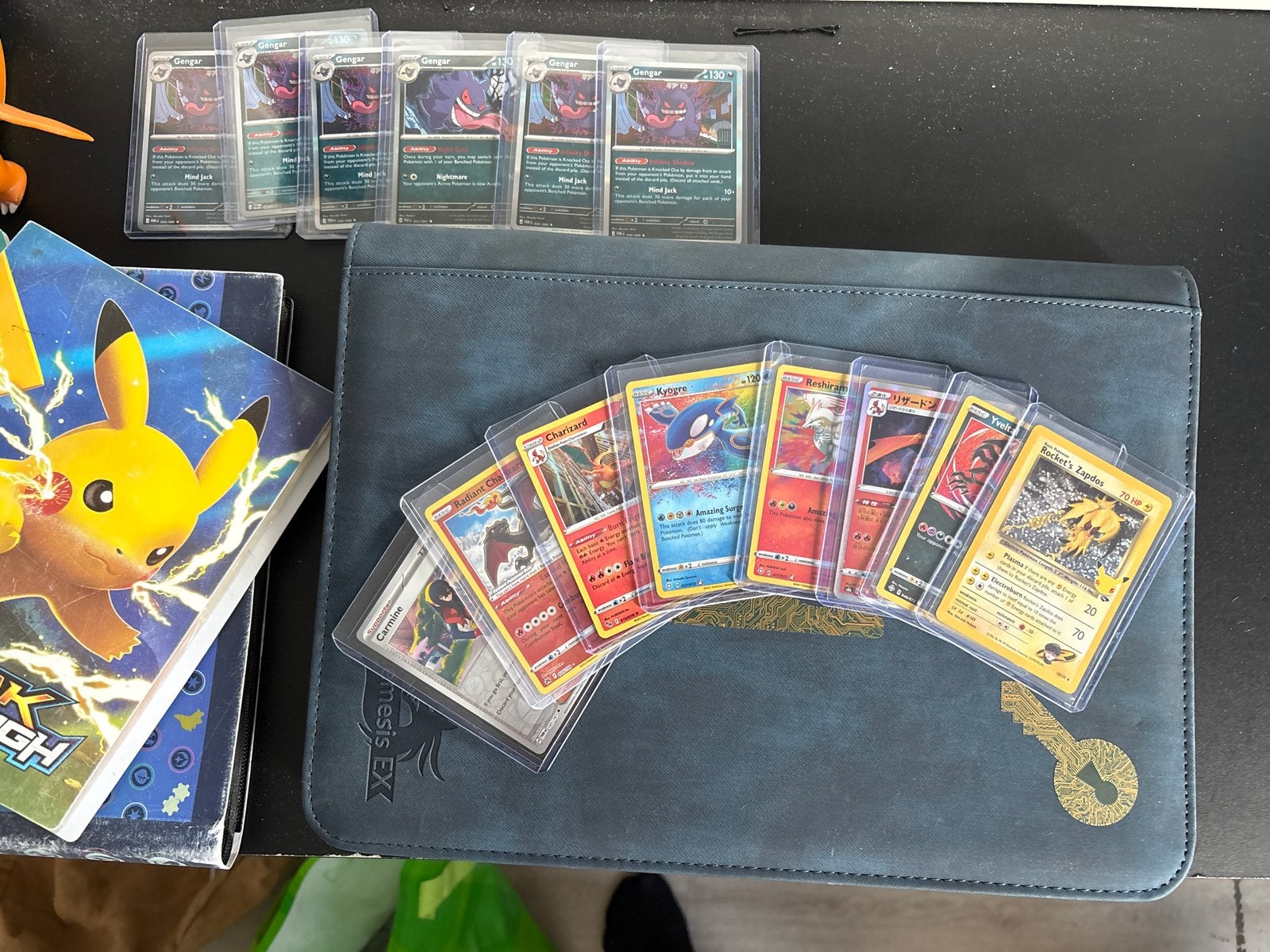 Grote Pokémon Kaartencollectie met Mappen en Accessoires, Ophalen, Gebruikt, Meerdere kaarten, Foil