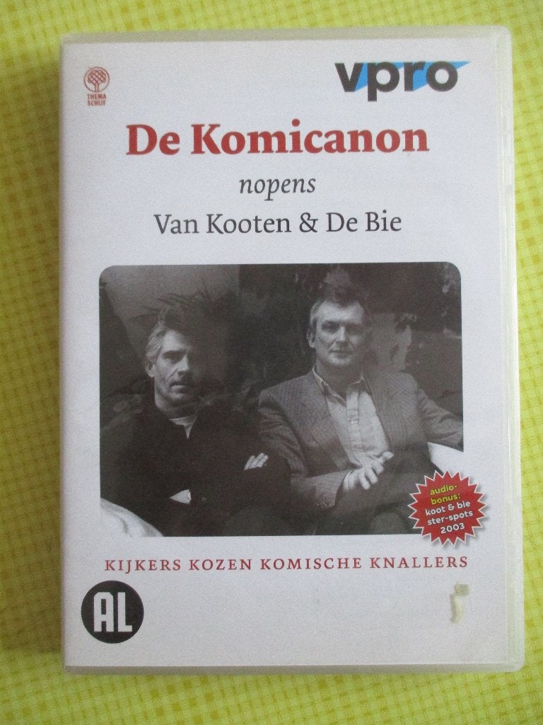 De Komicanon nopens Van Kooten & De Bie - DVD, Alle leeftijden, Van Kooten & De Bie, Ophalen of Verzenden, Tv-programma of Sketches