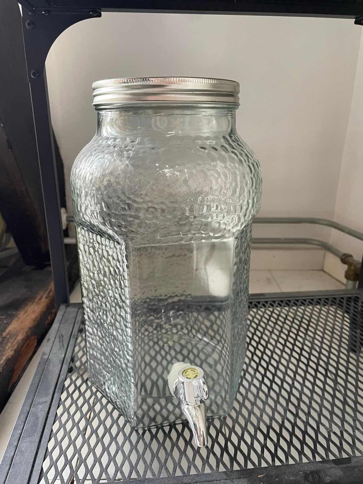 Glazen drankdispenser met kraantje, Huis en Inrichting, Ophalen, Overige merken, Glas, Overige typen