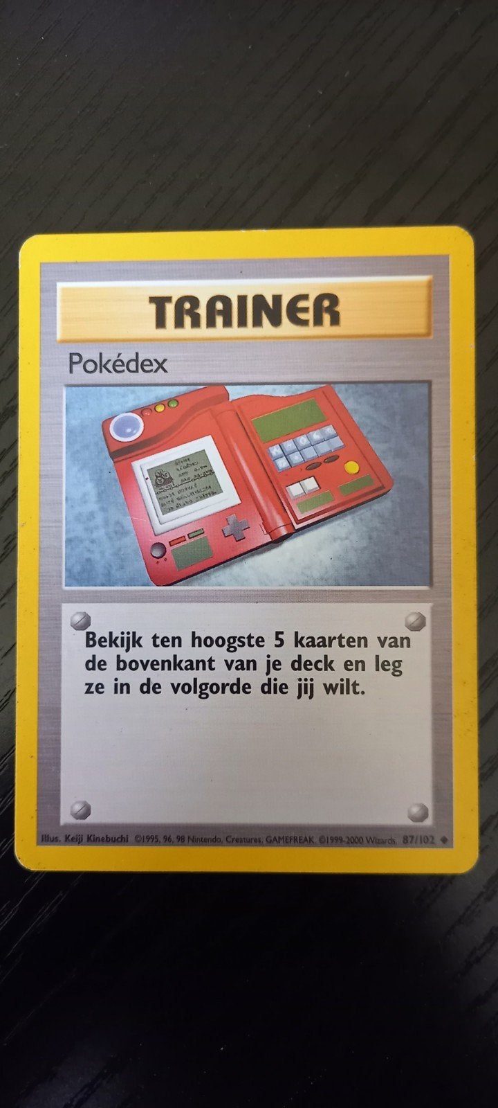 Pokémon Trainer Kaart - Pokédex (87/102) - Base Set 2, Hobby en Vrije tijd, Ophalen of Verzenden, Gebruikt, Losse kaart