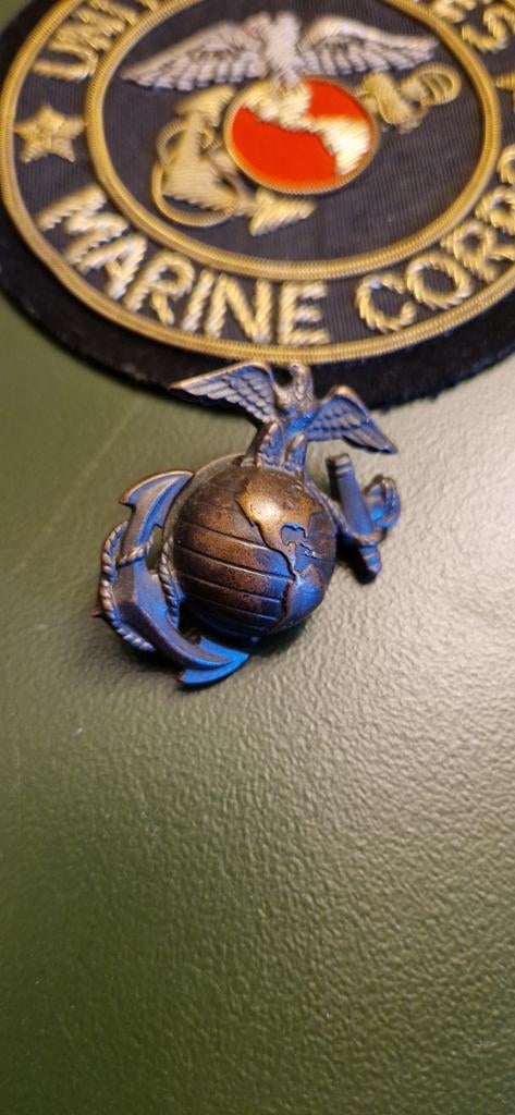 Emblemen Amerikaanse Marine corps, Verzamelen, Militaria | Algemeen, Ophalen of Verzenden, Marine, Amerika, Embleem of Badge