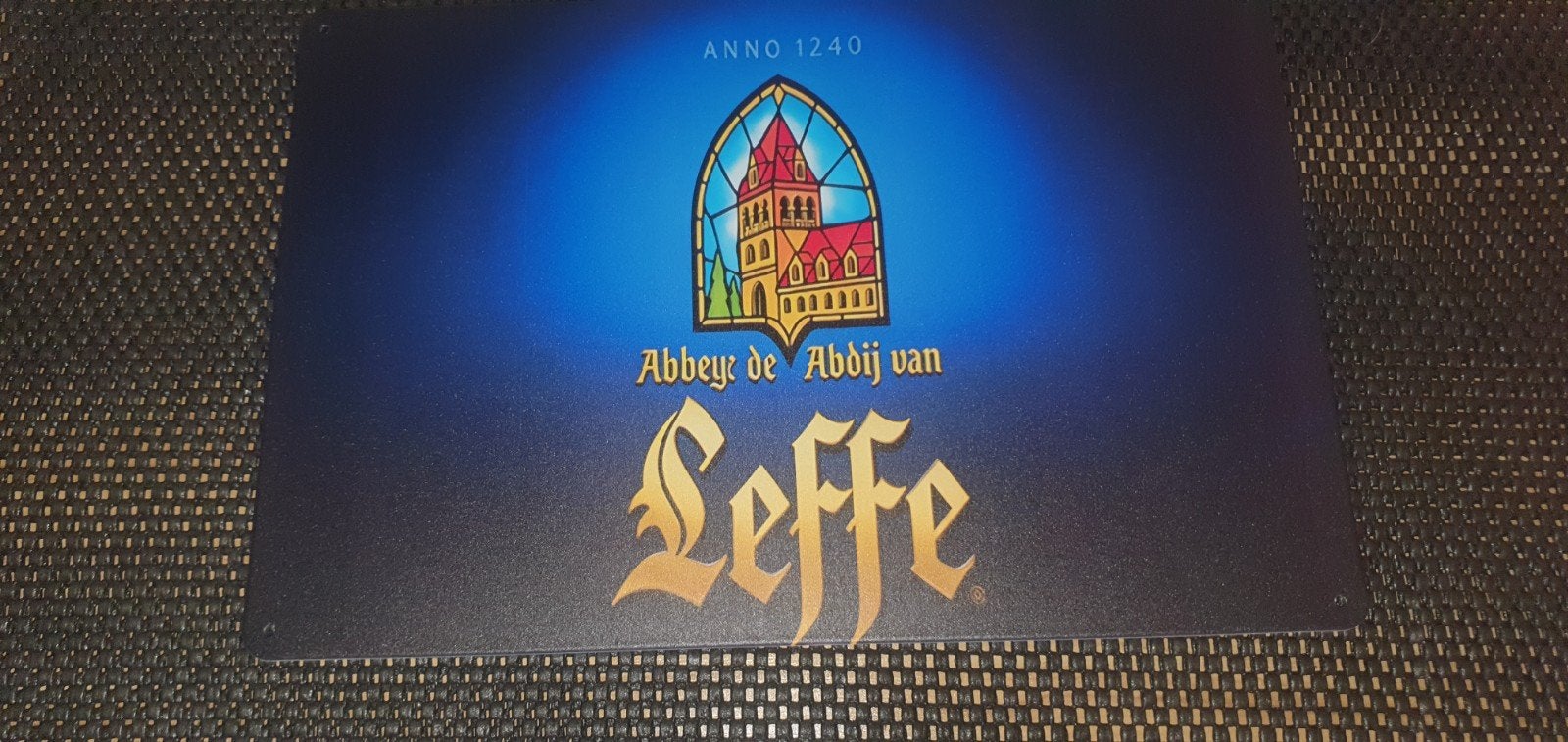 Leffe wandbord, Verzamelen, Biermerken, Ophalen of Verzenden, Nieuw, Reclamebord, Plaat of Schild, Overige merken