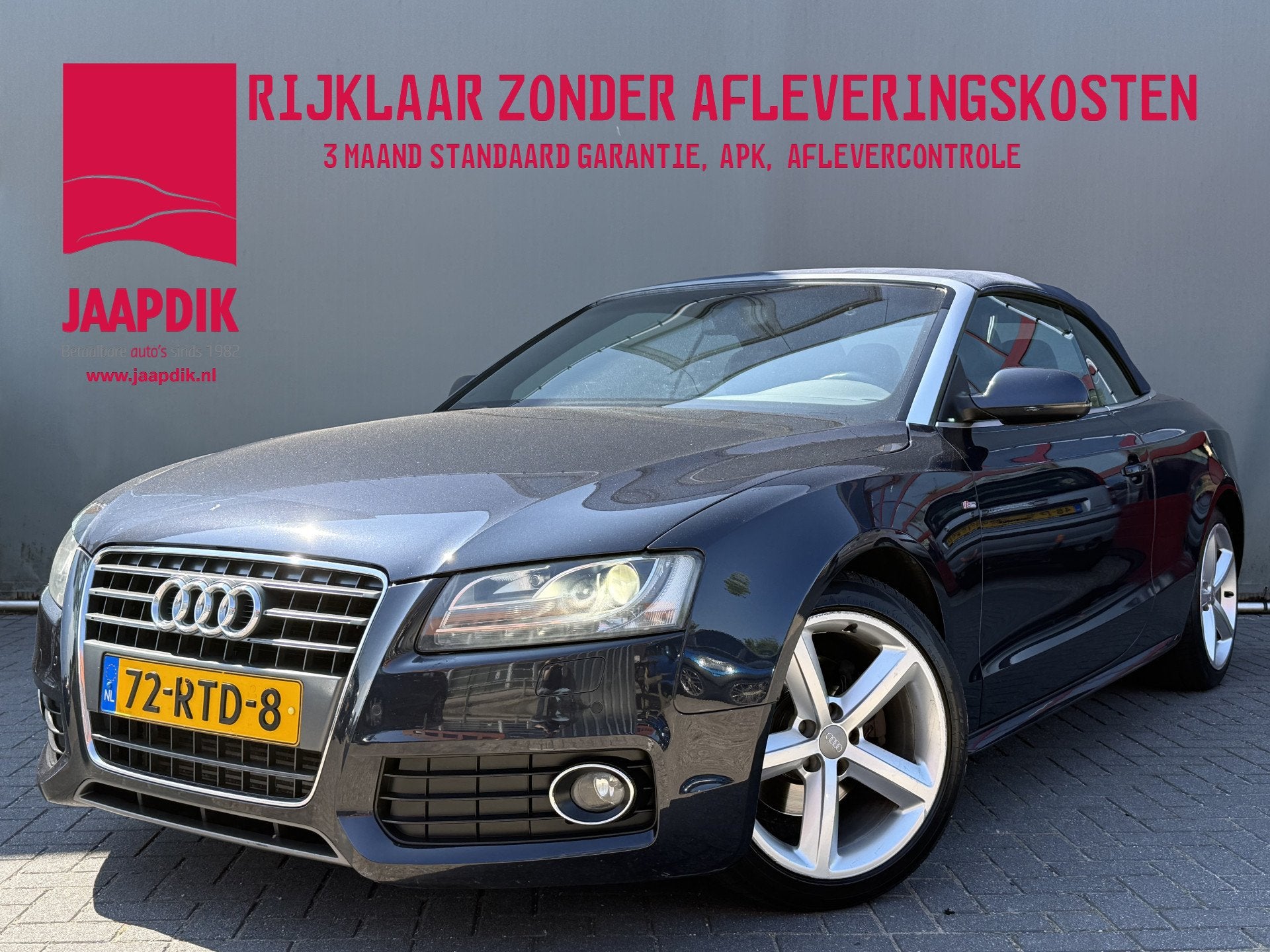 Audi A5 Cabriolet BWJ 2011 2.0 TFSI 180 PK Pro Line S AUTOMA, Auto's, Euro 5, Gebruikt, 4 cilinders, Bedrijf