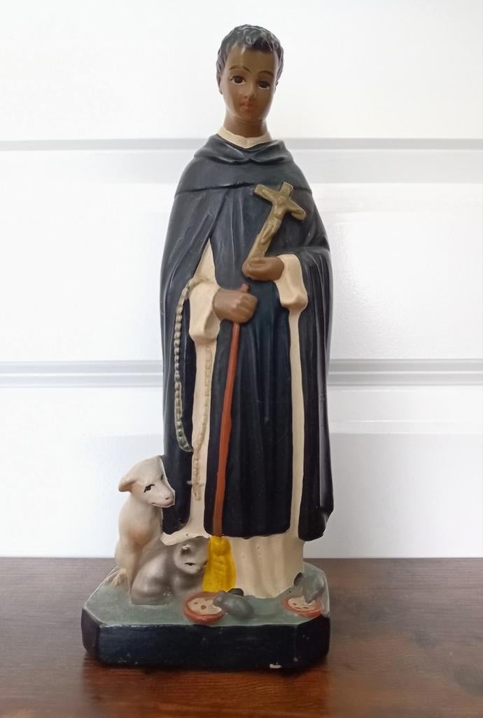 Uniek figuur Martinus de Porres, Taller Italiano, Antiek en Kunst, Antiek | Religie, Ophalen of Verzenden