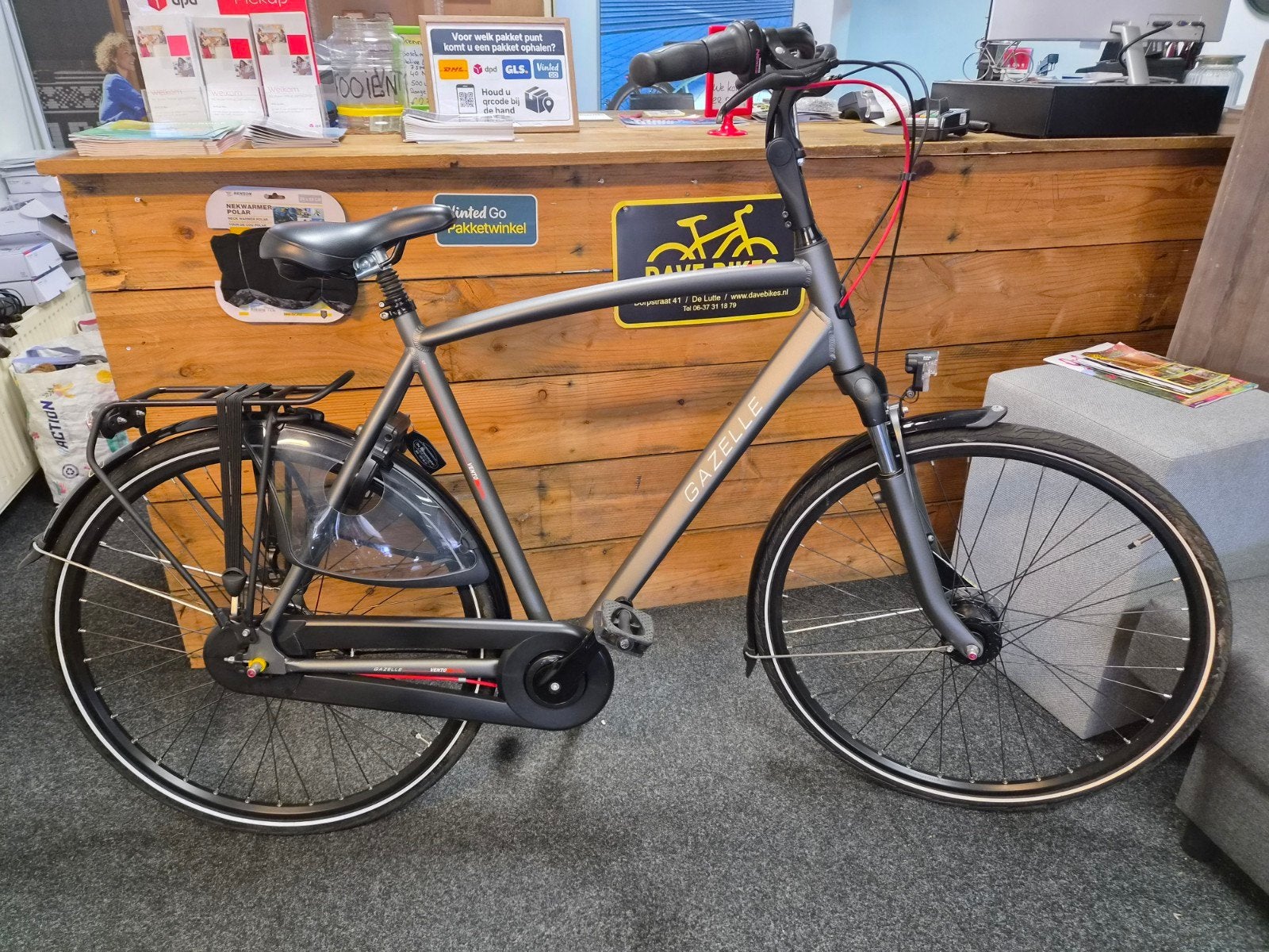Gazelle Vento C7 61cm 7V - Zo goed als nieuw, N, Gazelle, Versnellingen, Ophalen of Verzenden