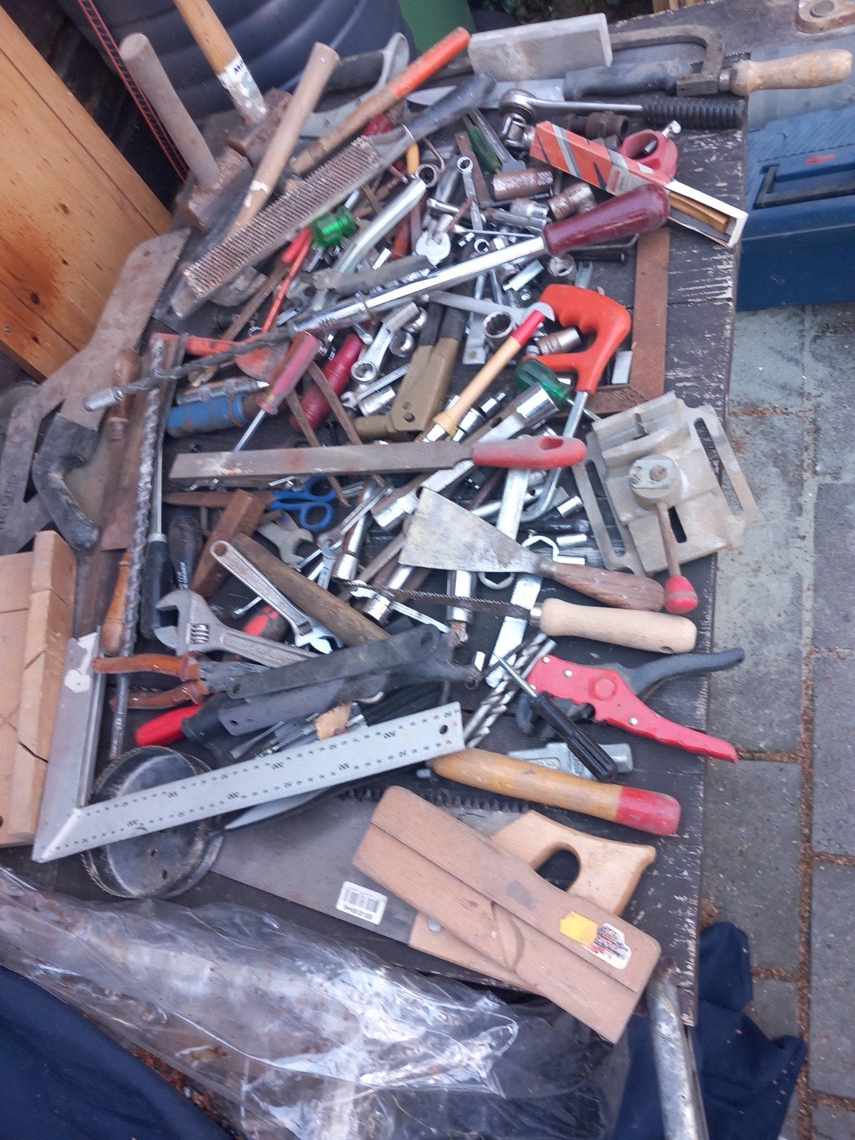 Grote partij divers handgereedschap  min. 100stuks, Doe-het-zelf en Verbouw, Ophalen, Gebruikt, Gereedschapsset, Overige merken
