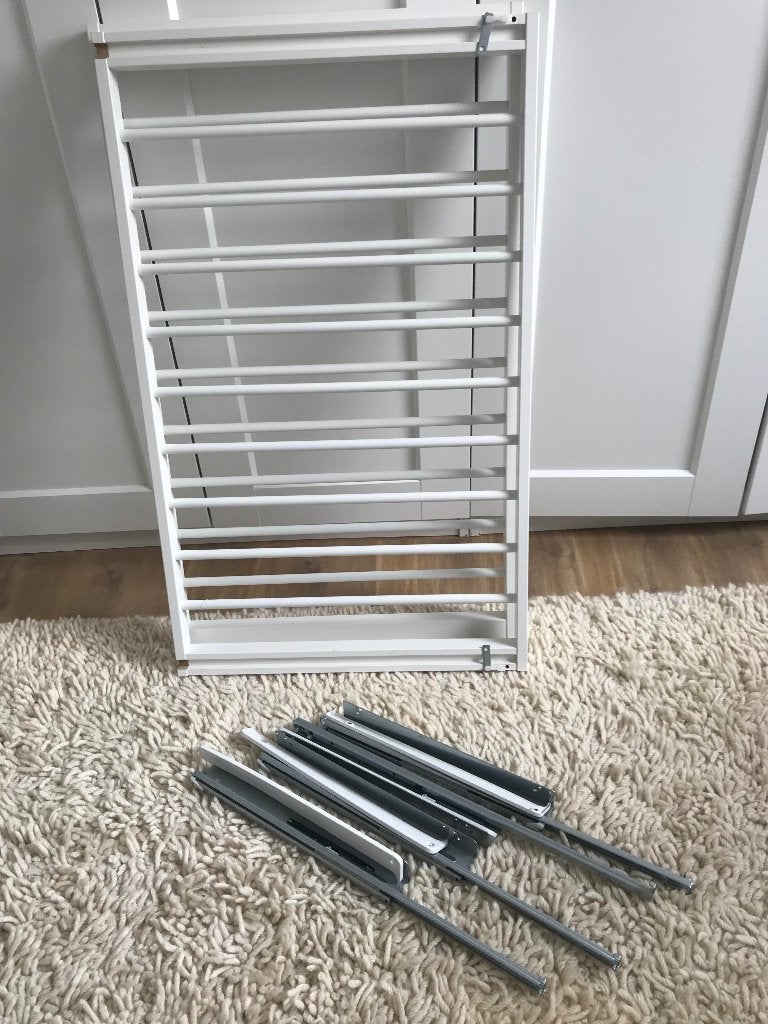 2 Uittrekbare broekhangers Komplement (Ikea), Ophalen, 50 tot 100 cm, Zo goed als nieuw, Minder dan 100 cm