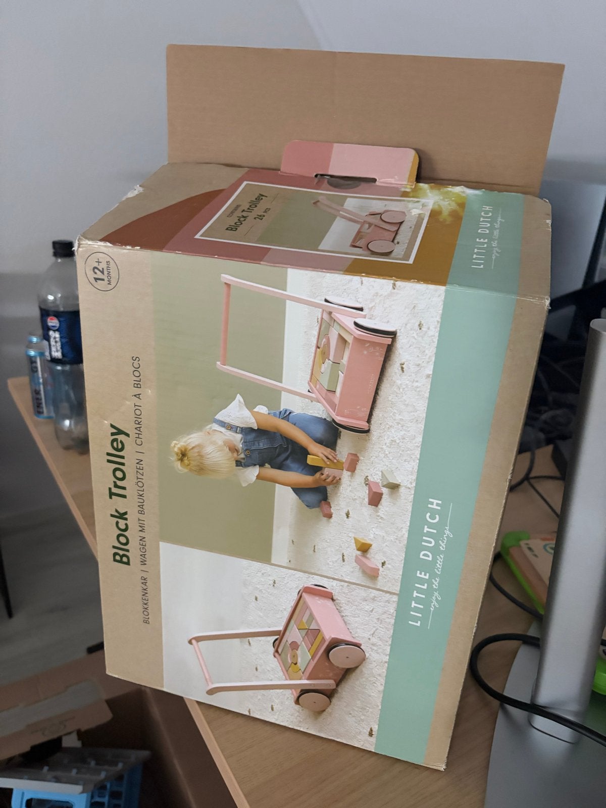 Little Dutch Blokkenkar / Loopwagen - Nieuw in doos, Ophalen, Nieuw, Overige typen, Met wieltjes