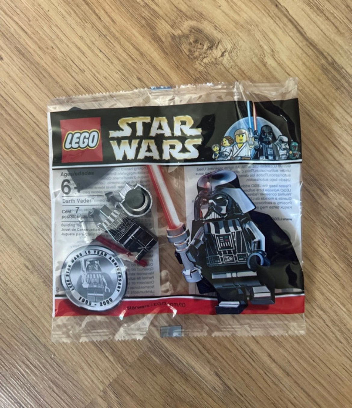 Lego Star Wars Sealed Chrome Darth Vader sw218promo-1, ., Ophalen of Verzenden, LEGO, .