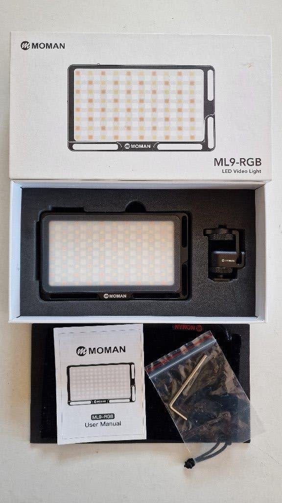 Moman ML9 RGB video light, Ophalen of Verzenden, Gebruikt, Video