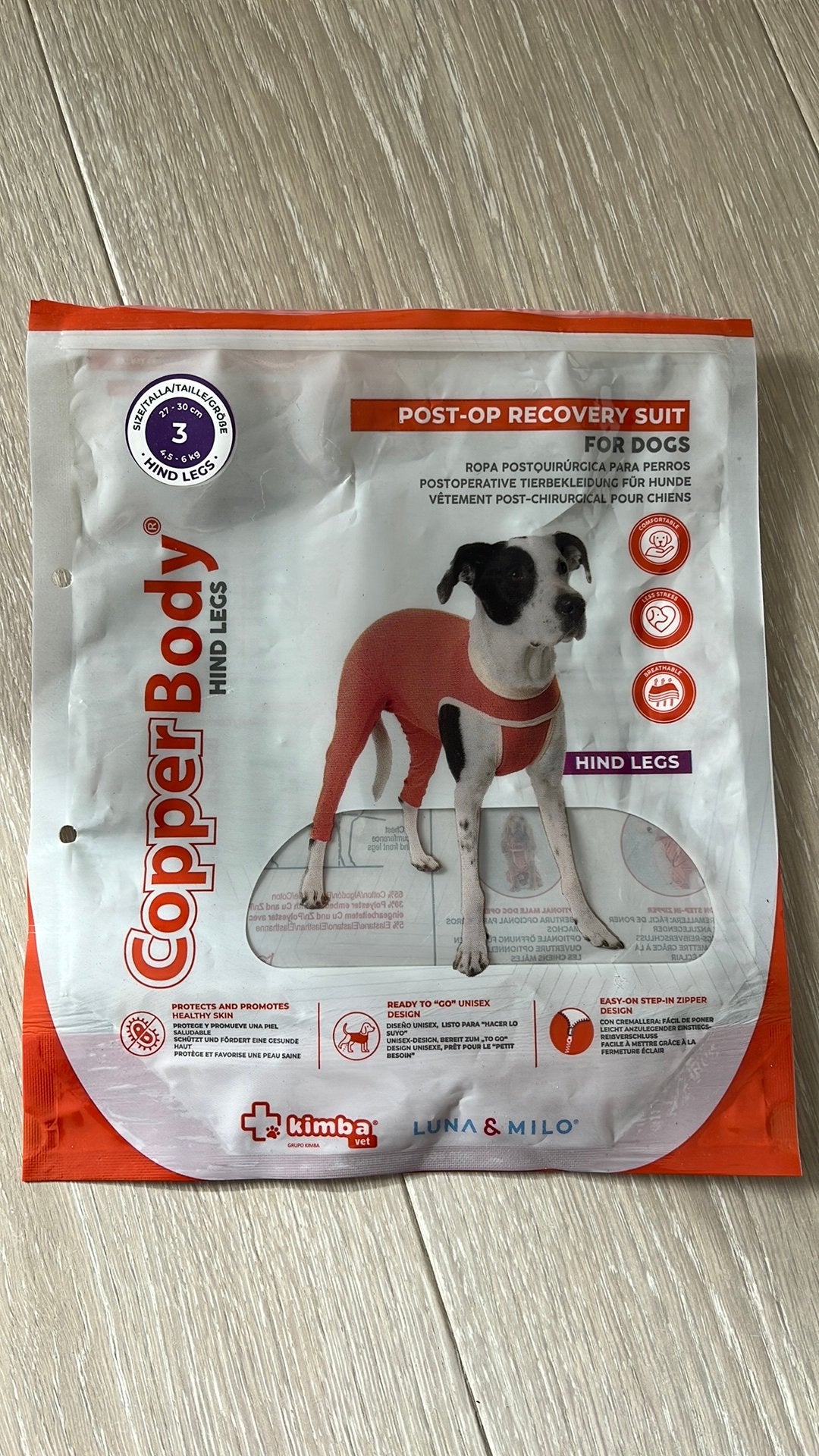 Nieuw ! Luna & Milo Copper Body voor kleine honden / romper, Verzenden, Nieuw, Overige hondenkleding, Medisch/beschermend