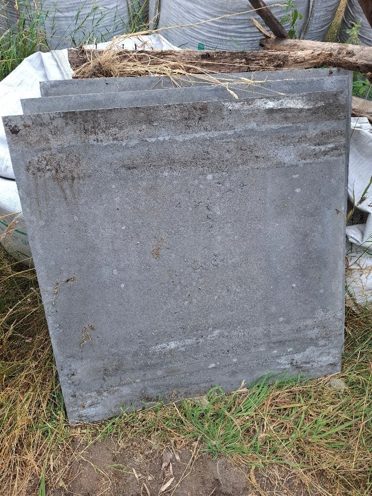 3x Schellevis tegel antraciet 100x100 cm, Ophalen, 60 cm of meer, Overige typen, Zo goed als nieuw