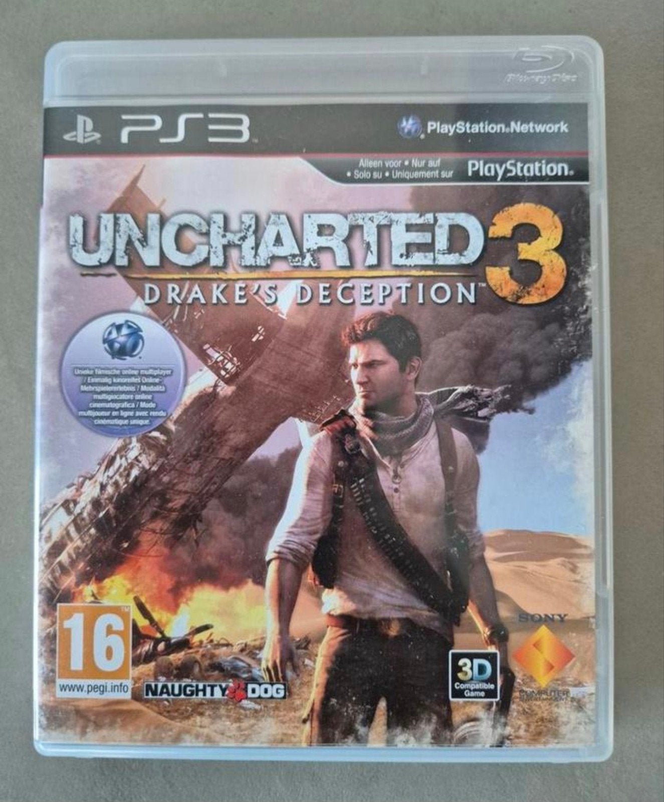 Uncharted 3: Drake's Deception PS3 - Avontuurlijke Actie, Spelcomputers en Games, Avontuur en Actie, Online, 1 speler, Ophalen of Verzenden