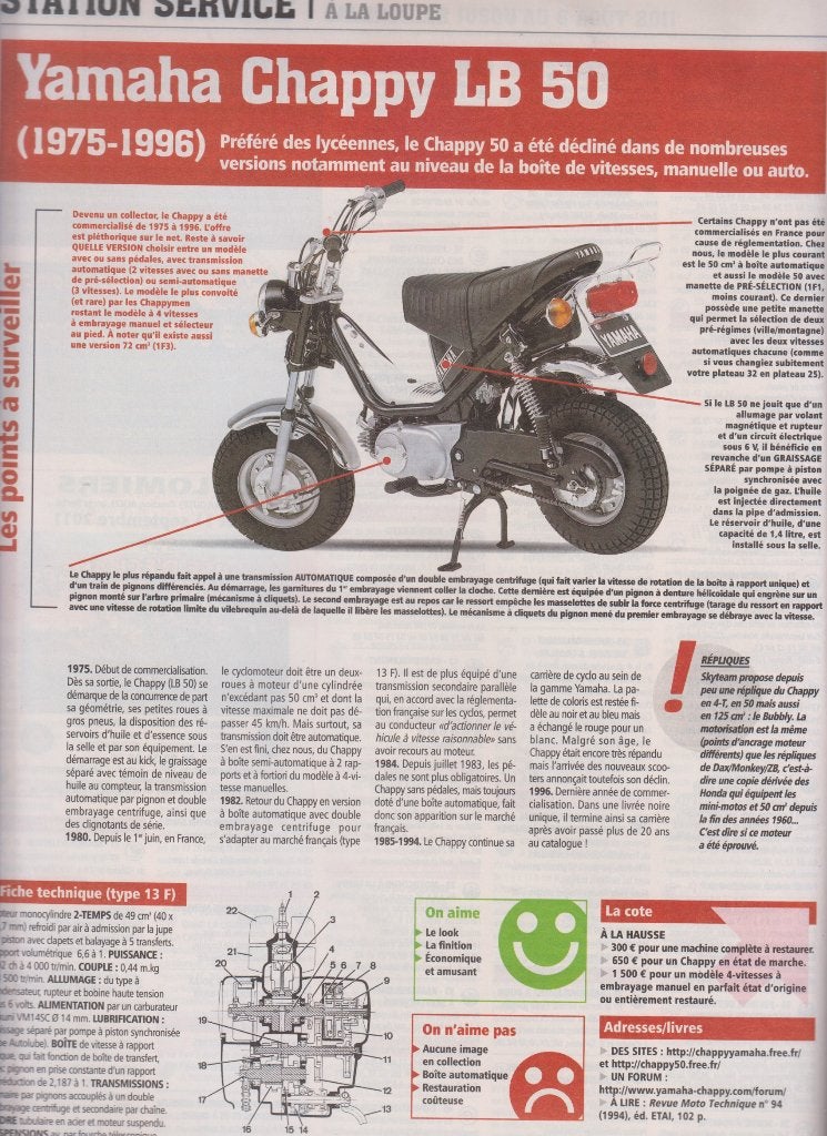 Bromfiets Moped Yamaha Chappy LB50 classic bike, Verzenden, Gelezen