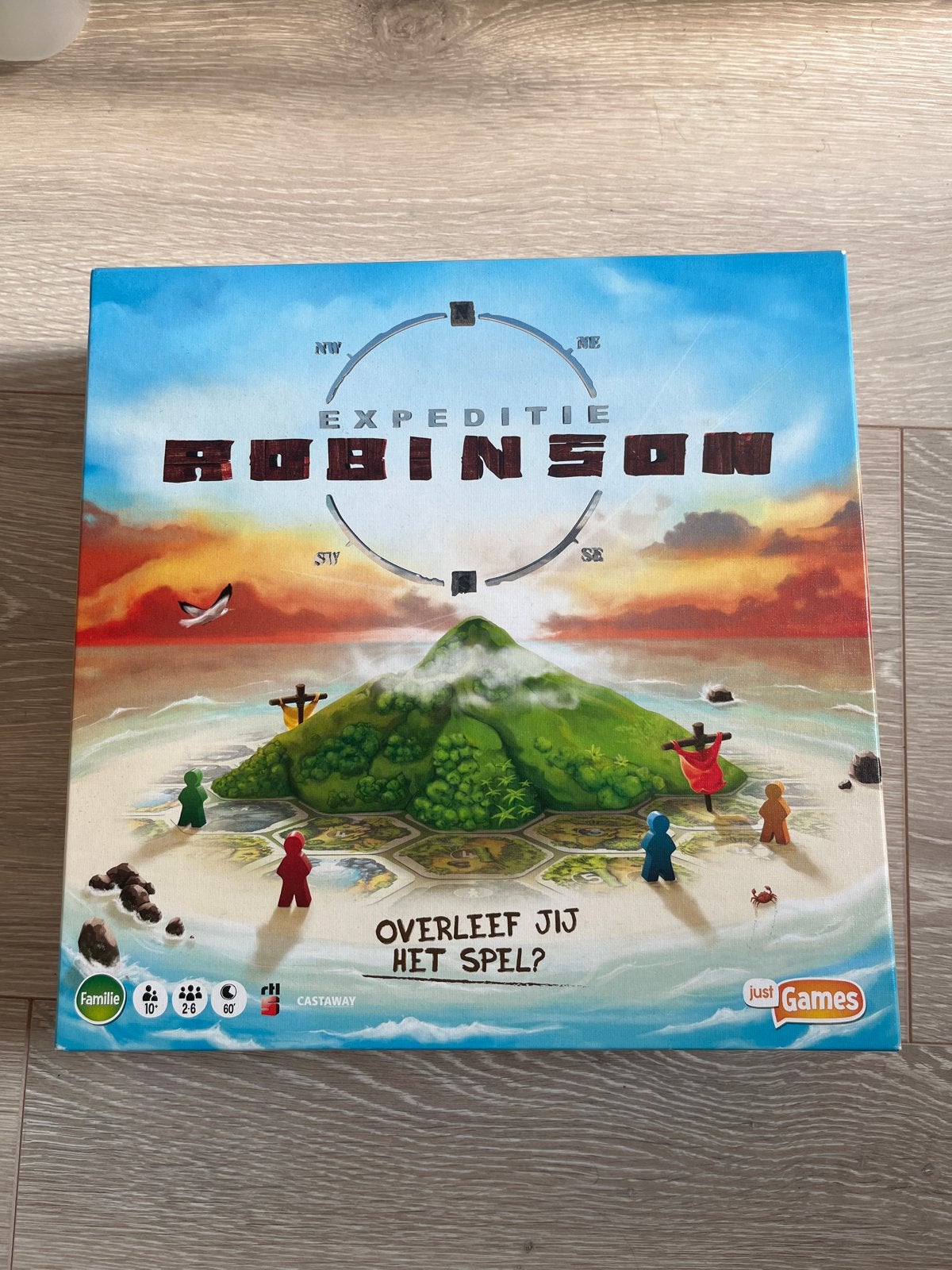 Expeditie Robinson Bordspel - Overleef jij het spel?, Drie of vier spelers, Ophalen of Verzenden, Gebruikt