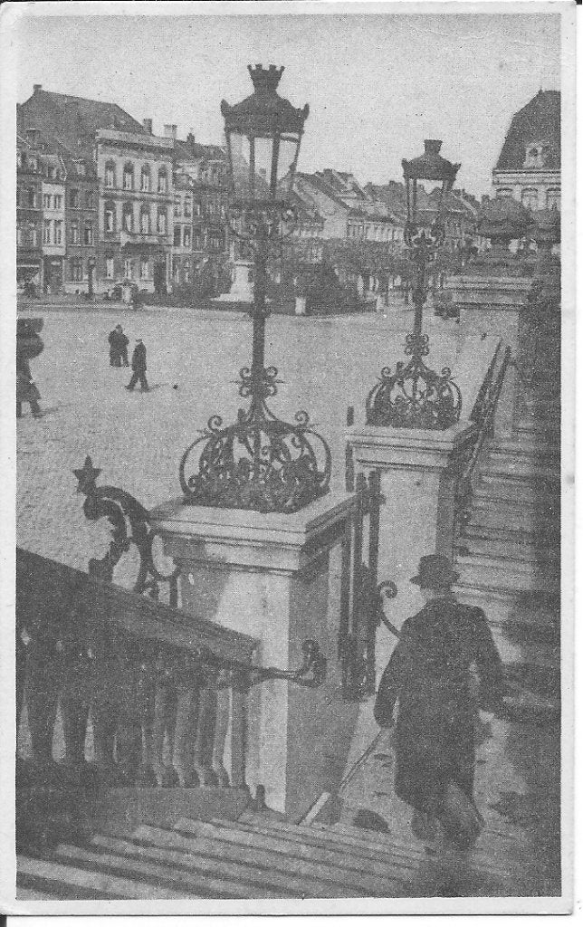 Maastricht Stadhuistrappen met Markt, Ophalen of Verzenden, 1940 tot 1960, Ongelopen, Limburg