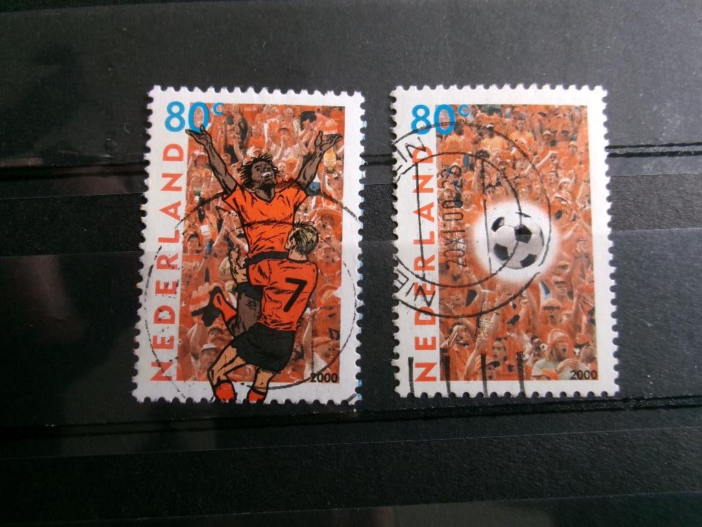 2000 - ek voetbal 2000 (551a), Postzegels en Munten, Postzegels | Nederland, Verzenden, Gestempeld
