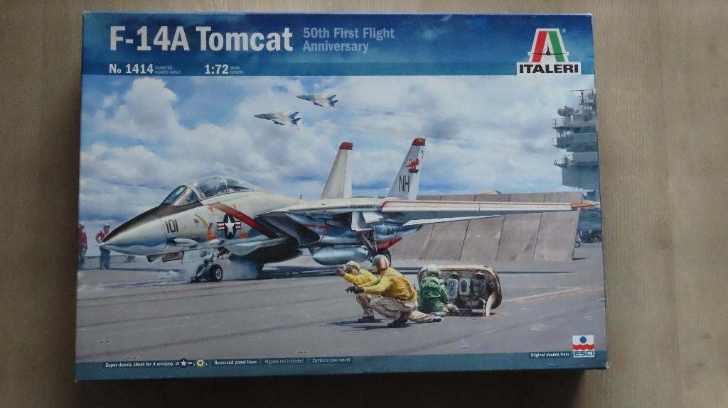 F-14A Tomcat Italeri 1/72, Hobby en Vrije tijd, Modelbouw | Vliegtuigen en Helikopters, 1:72 tot 1:144, Gebruikt, Italeri, Ophalen of Verzenden