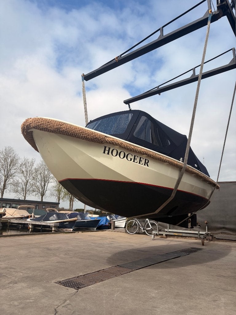 Sloep vlet 6 meter, Rondzit, Staal, Binnenboordmotor, Diesel