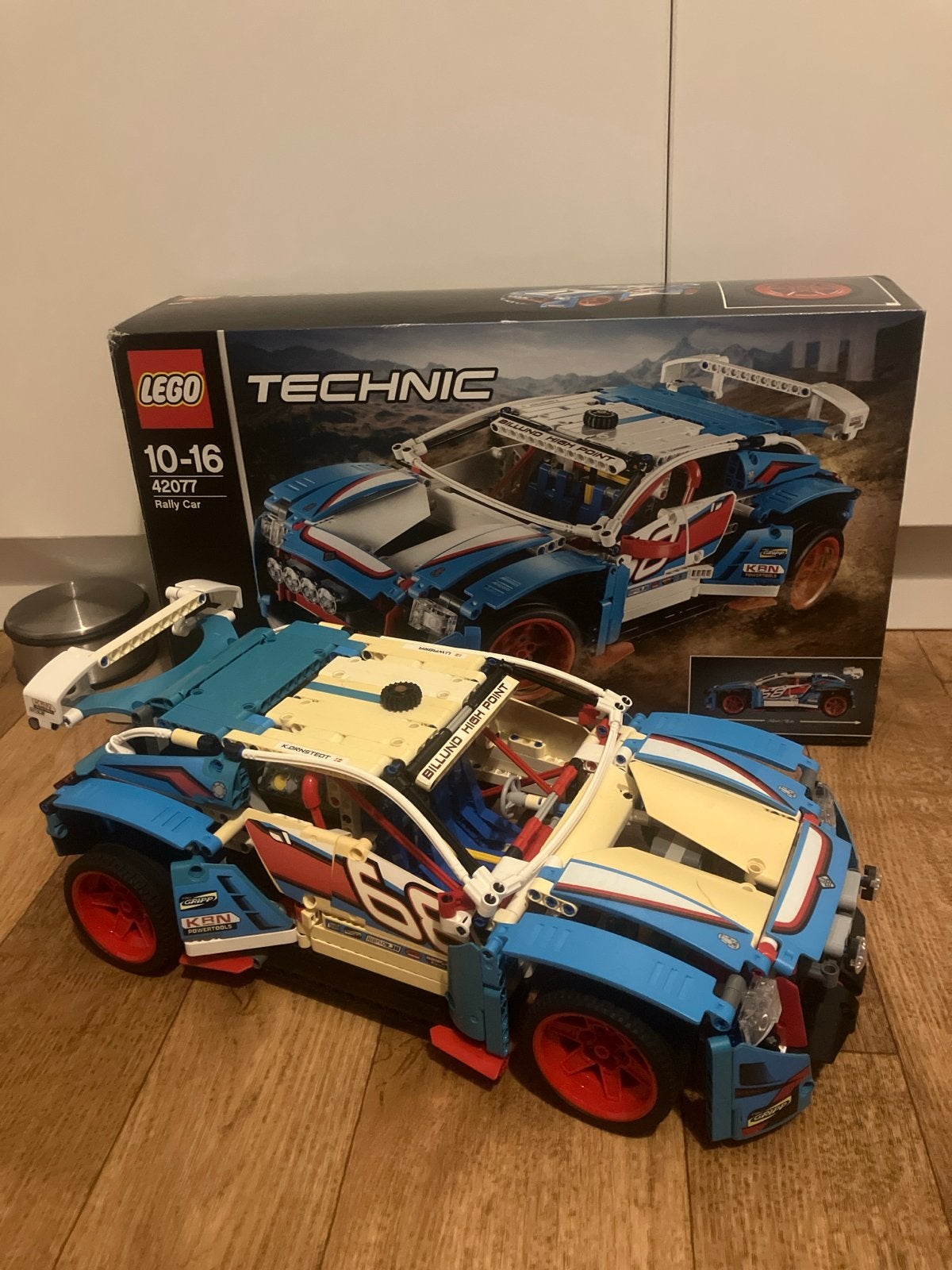 Lego Technic 42077 Rally Car - Redelijk compleet, Gebruikt, Lego, Ophalen of Verzenden, Complete set