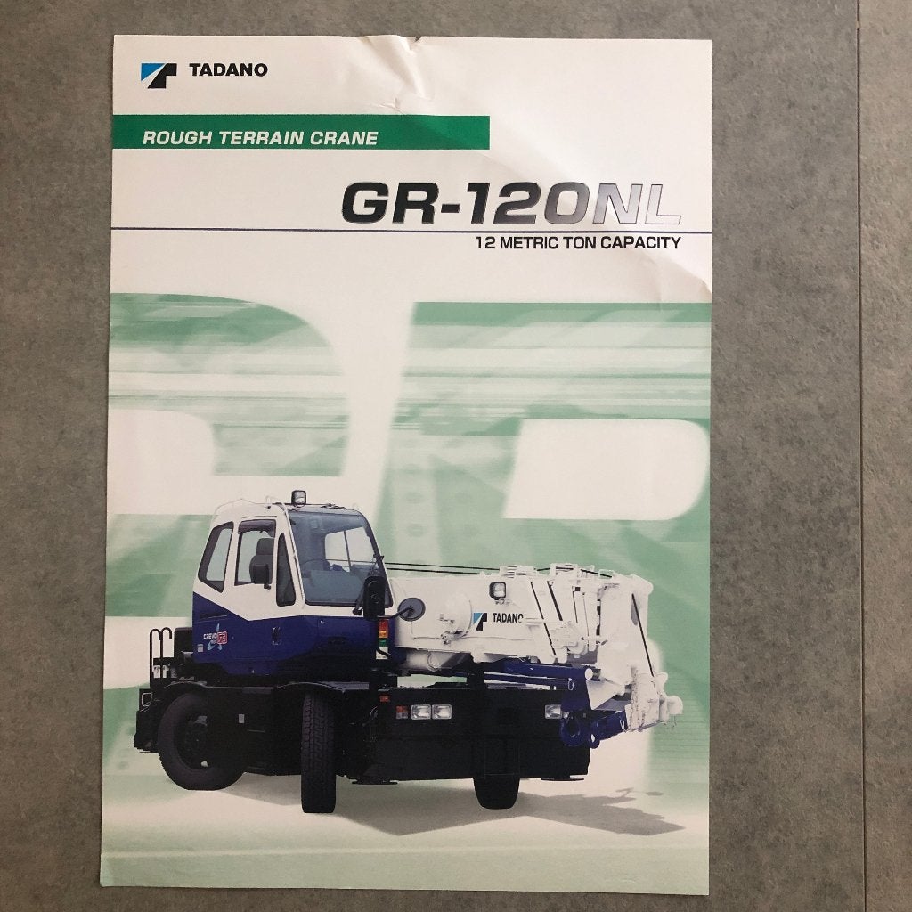 Tadano GR-120NL – Datablad, Ophalen of Verzenden, Zo goed als nieuw, Overige merken