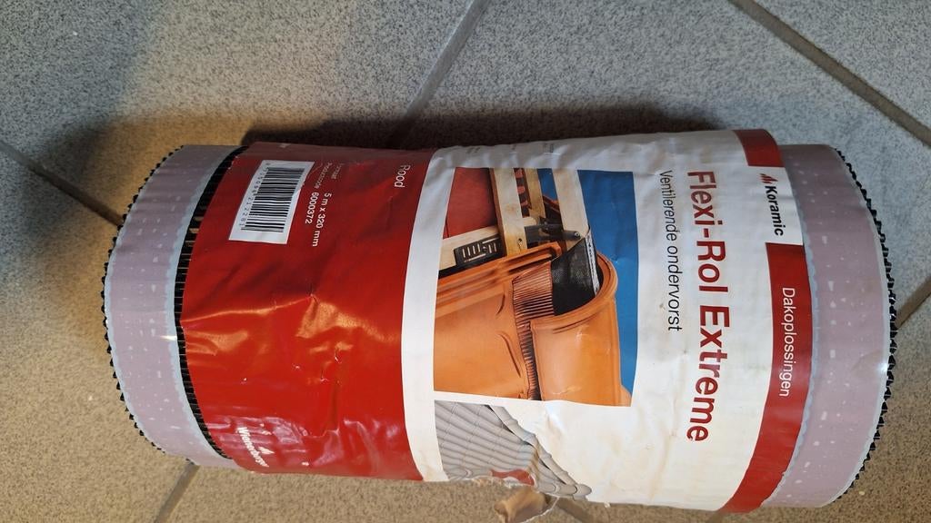 Koramic Flexi-Rol Extreme Ventilerende Ondervorst Rood, Overige materialen, Nieuw, Ophalen of Verzenden, 15 m² of meer