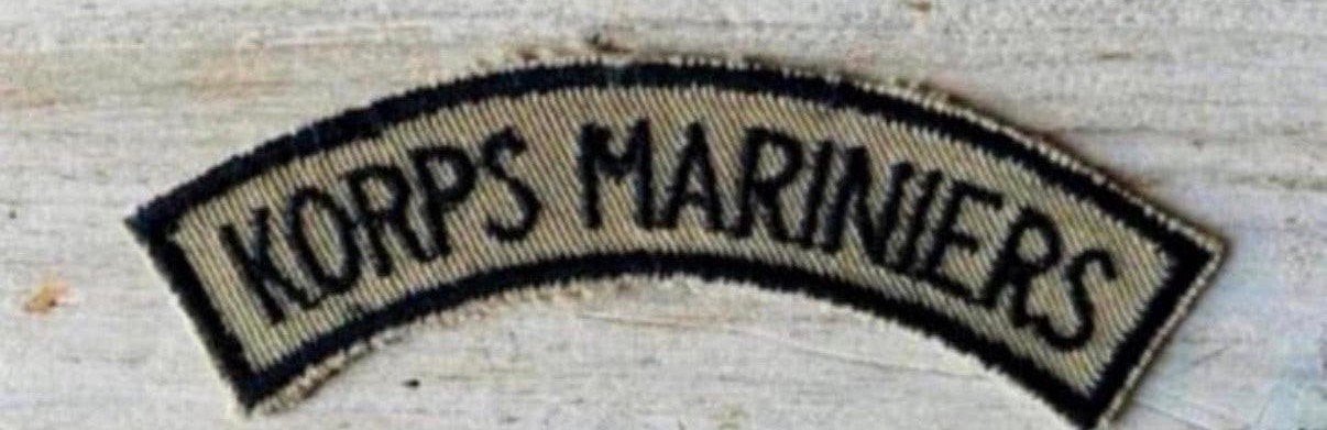 Korps Mariniers Embleem Straatnaam, Verzenden, Marine, Nederland, Embleem of Badge