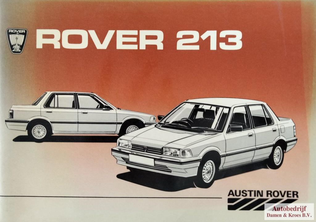 Handboek Rover 213 - 213S - 213SE (Engelstalig), Ophalen of Verzenden