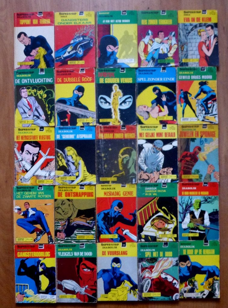 Diabolik - de complete nederlandse serie, Complete serie of reeks, Ophalen of Verzenden, Gelezen