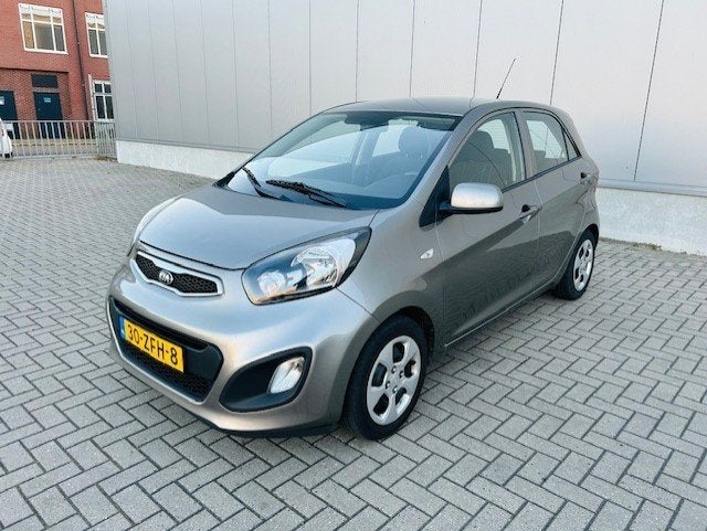 Kia Picanto 1.2 Cvvt 5-deurs | Airco | NAP | APK !, Voorwielaandrijving, Stof, Zwart, 4 cilinders
