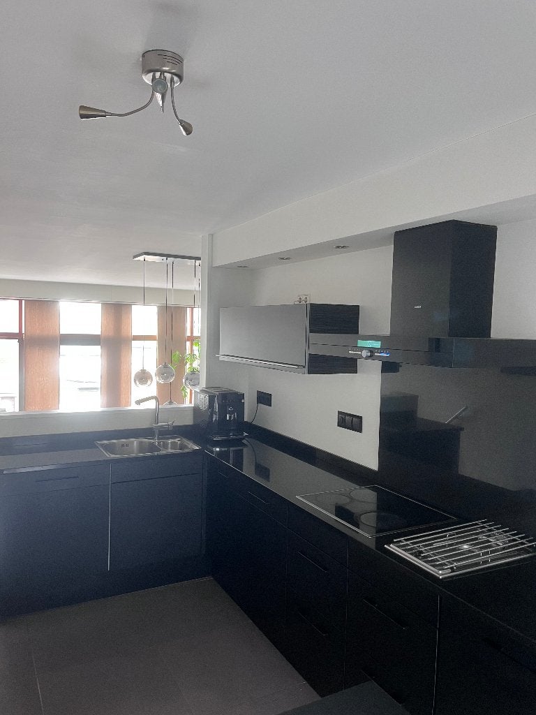 Zwarte keuken, Ophalen, Gebruikt, Zwart, 150 tot 200 cm